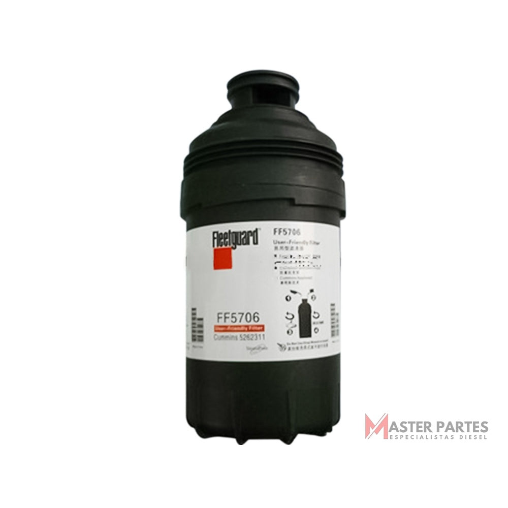 Filtro de combustible FF5706 Fleetguard Filtros 6605977321634